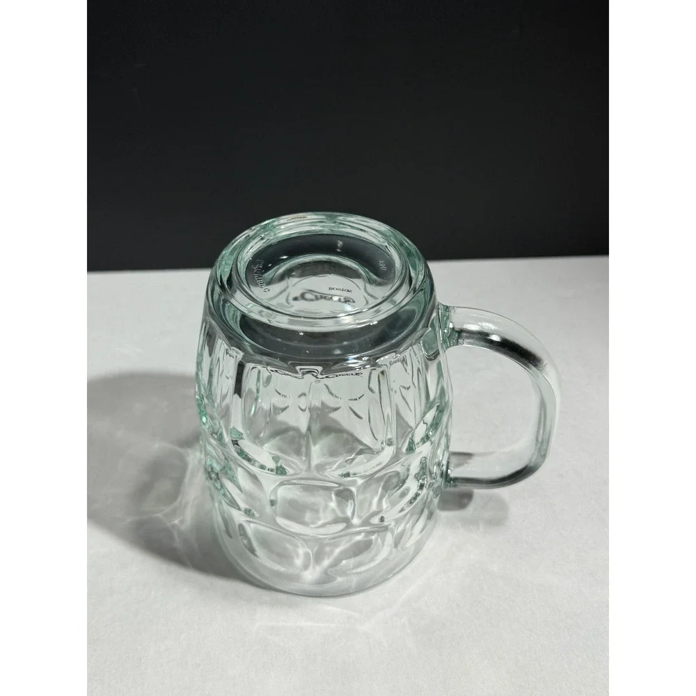 Cheers Boston Glass Beer Mug Dimpled Tankard Pint Glass Vintage TV Show Logo